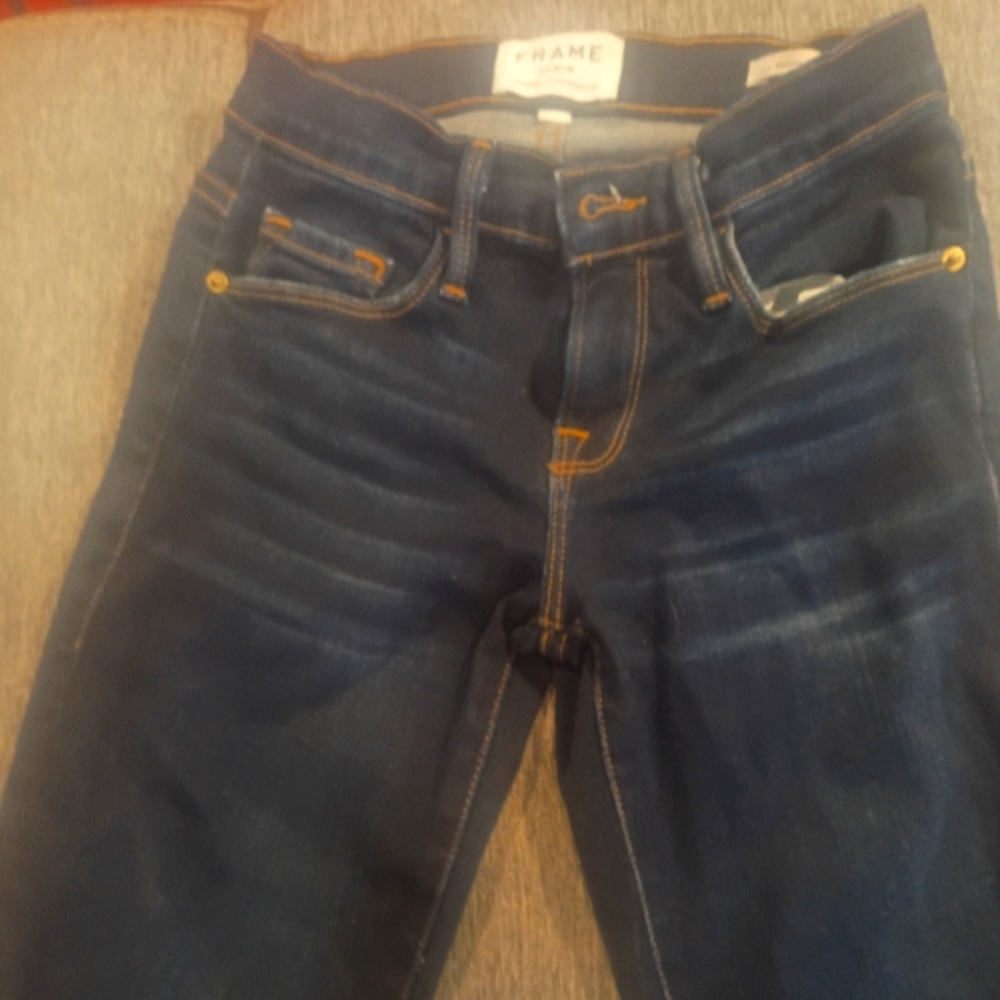 Frame Denim Women's Dark Blue Skinny Jeans